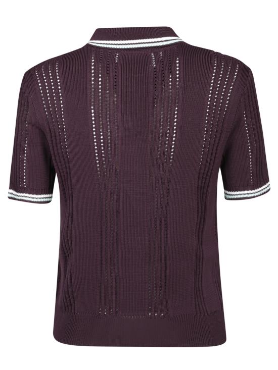 26FW 카사블랑카 탑 WAW25KW 1089 01 Purple - CASABLANCA