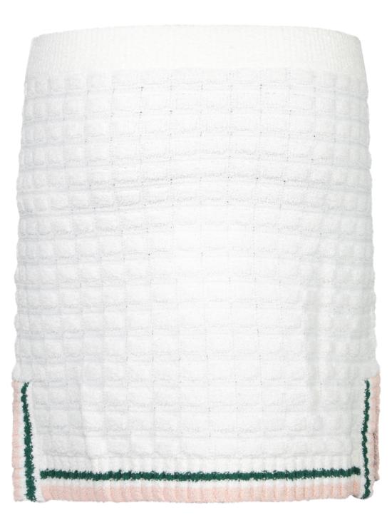 26FW 카사블랑카 스커트 WPF25KW 1034 01 White - CASABLANCA