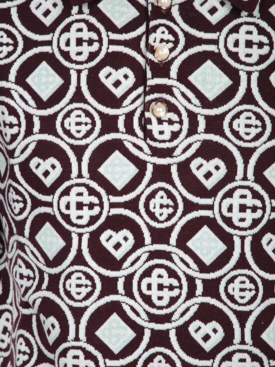 26FW 카사블랑카 폴로 티셔츠 MAW25KW 1092 01 Bordeaux - CASABLANCA