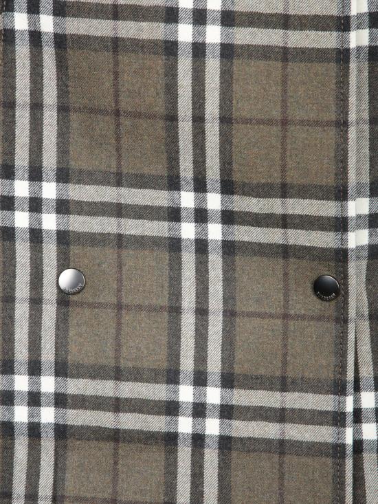 26FW 버버리 체크 본디드 울 트렌치 미니 스커트 8110911 C3078 Beige - BURBERRY