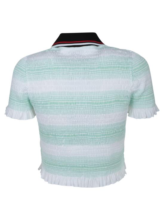 26FW 카사블랑카 탑 WPF25JTP 215 01 White - CASABLANCA