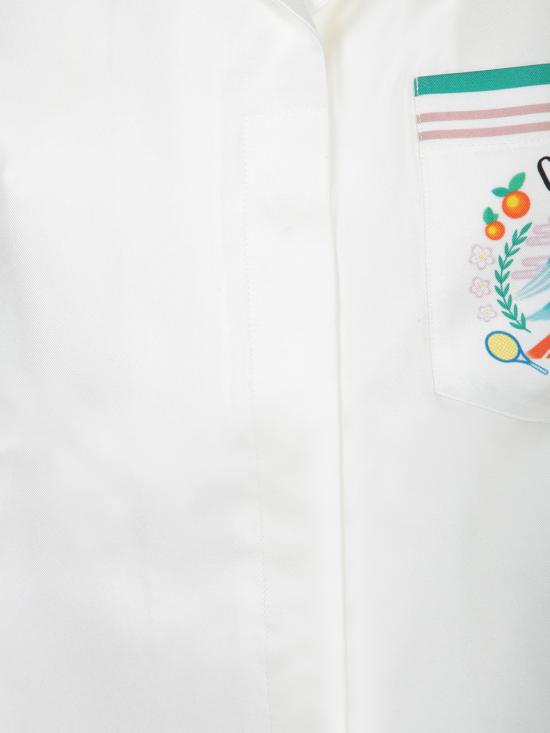 26FW 카사블랑카 셔츠 WPF25SH200 07 White - CASABLANCA