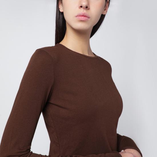 25FW 엔타이어 스튜디오 긴팔 티셔츠 UNU 25 2018CO Brown - ENTIRE STUDIOS