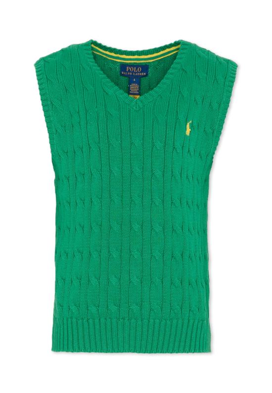 26SS [키즈] 랄프 로렌 니트 베스트 702300500 GREEN