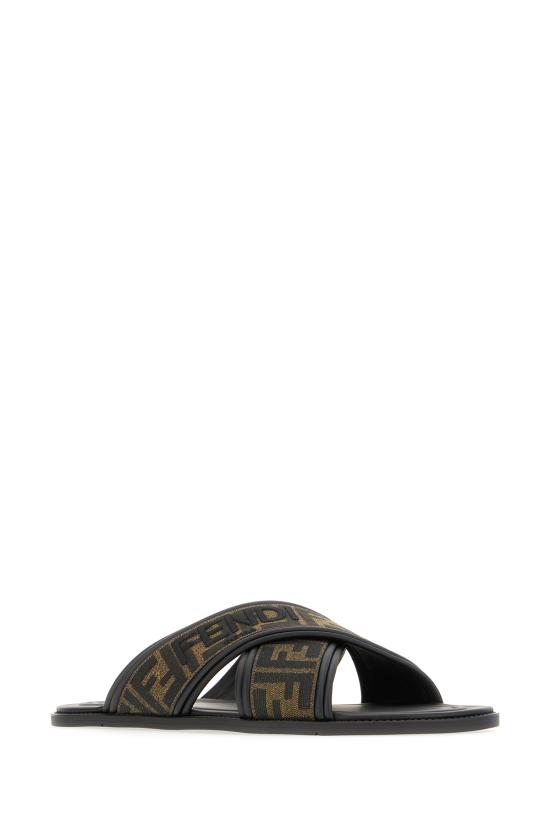 26SS 펜디 뮬/슬리퍼 7X1548AJZE F0R7R NERO TABACCO - FENDI