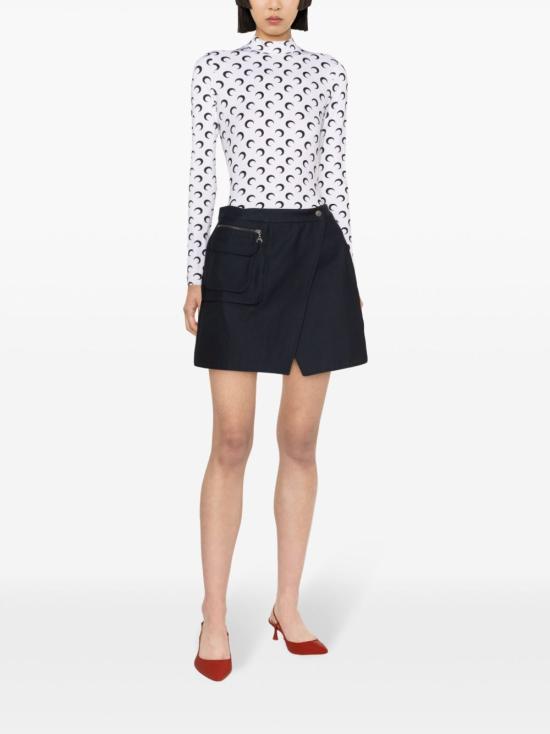 25FW 마린세르 긴팔 티셔츠 WTS005A CJER0001WH00 White - MARINE SERRE