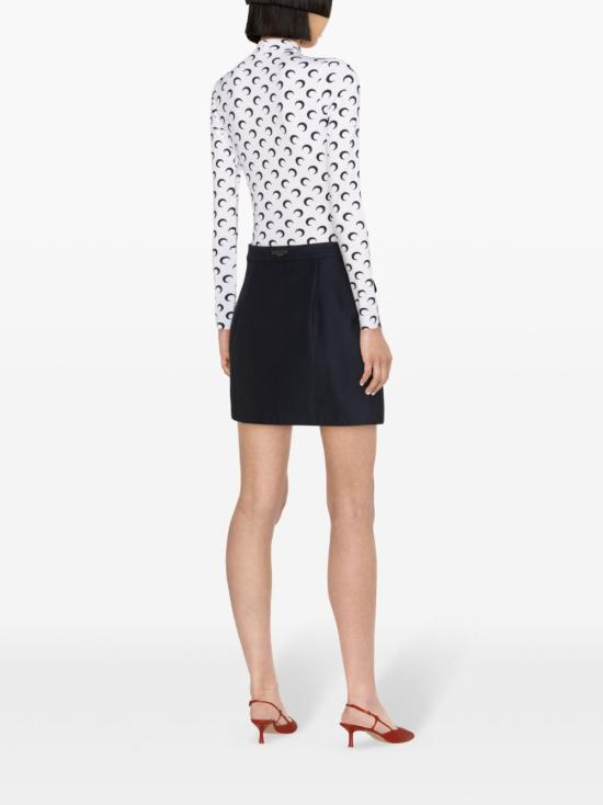 25FW 마린세르 긴팔 티셔츠 WTS005A CJER0001WH00 White - MARINE SERRE