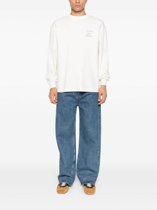 25FW 드롤드무슈 반팔 티셔츠 TS220CO002 OW White - DROLE DE MONSIEUR