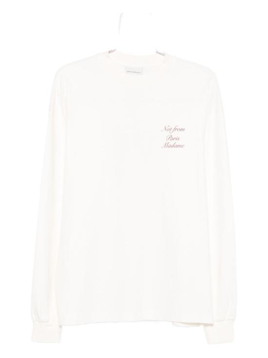 25FW 드롤드무슈 반팔 티셔츠 TS220CO002 OW White