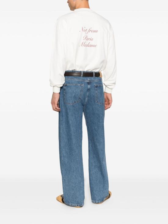 25FW 드롤드무슈 반팔 티셔츠 TS220CO002 OW White - DROLE DE MONSIEUR