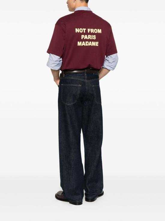 25FW 드롤드무슈 반팔 티셔츠 TS203CO002 WN Purple - DROLE DE MONSIEUR