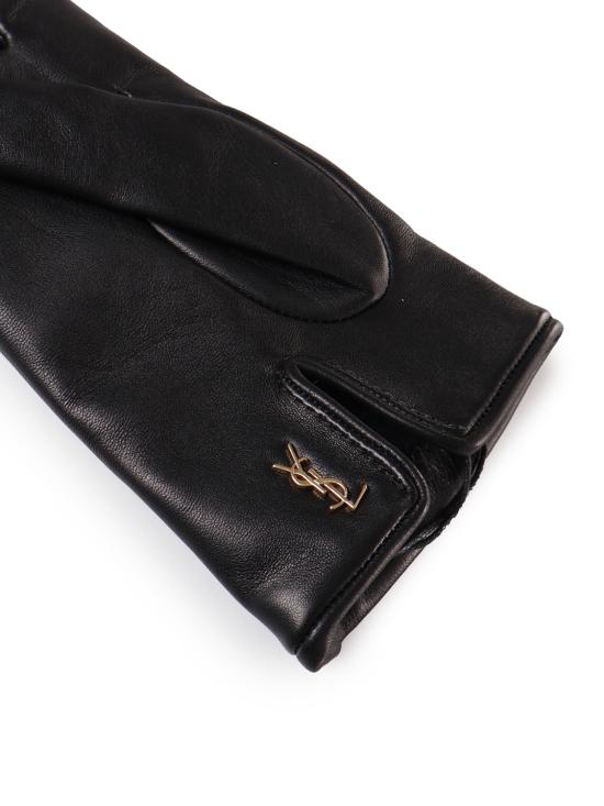 25FW 생로랑 장갑 7603413 YO6801080 Black - SAINT LAURENT