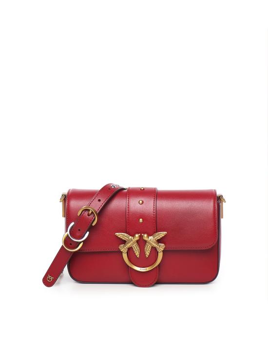 25FW 핑코 숄더백 105824 A0QOOA4Q Raspberry Red