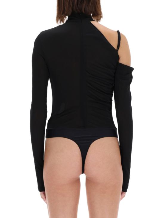 25FW 베르사체 바디수트 티셔츠 79HAM208 J0245899 BLACK - VERSACE