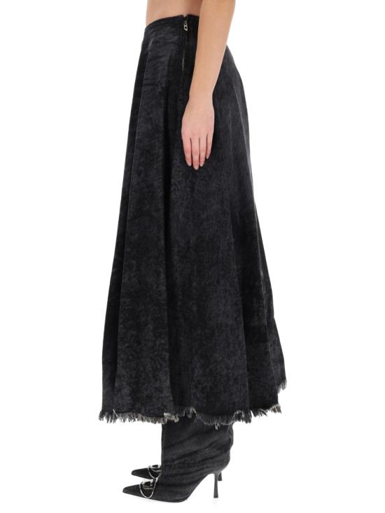 25FW 디젤 롱 스커트 A21505 007DB02 BLACK - DIESEL