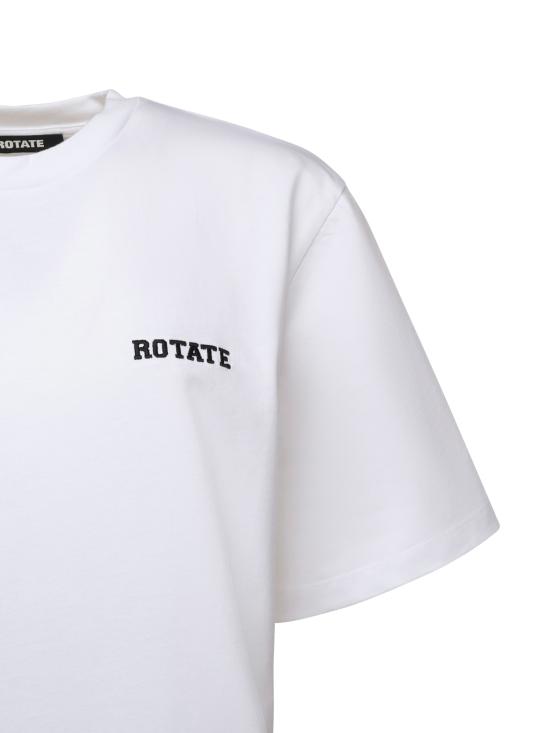 25FW 로테이트 반팔 티셔츠 115327 400 White - ROTATE