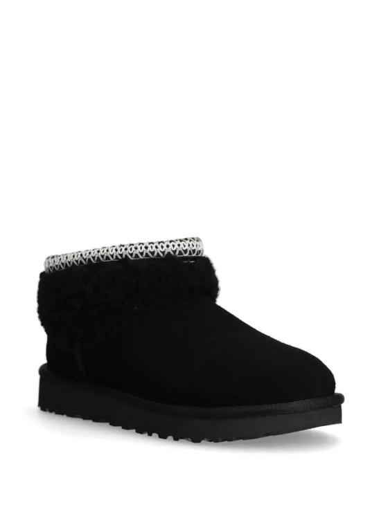 25FW 어그 클래식 울트라 미니 맥시 컬리 부츠 1158263 097 BLACK - UGG