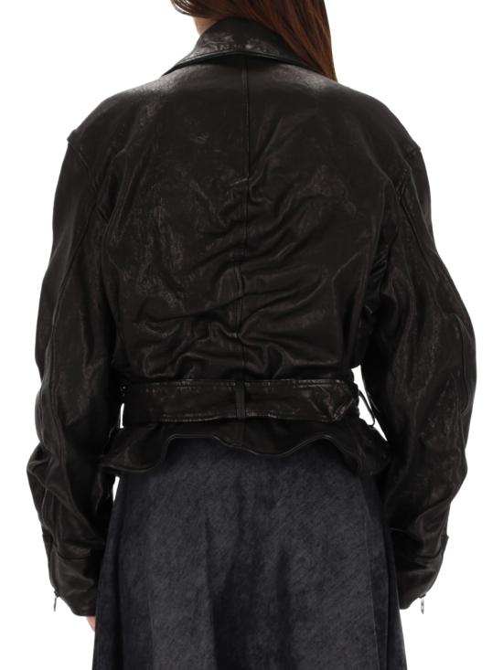 25FW 디젤 가죽 자켓 A20741 0SLCW9XX BLACK - DIESEL