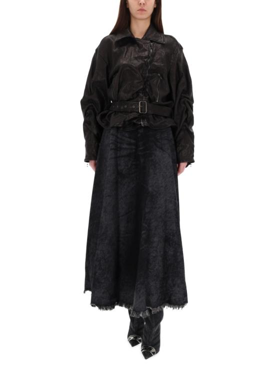 25FW 디젤 가죽 자켓 A20741 0SLCW9XX BLACK - DIESEL