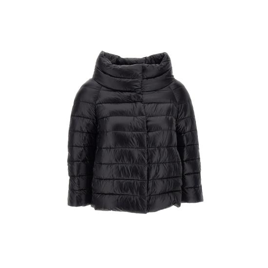 25FW 에르노 소피아 레귤러 핏 케이프 다운 자켓 PI0046DIC 12017Z9300 Black - HERNO