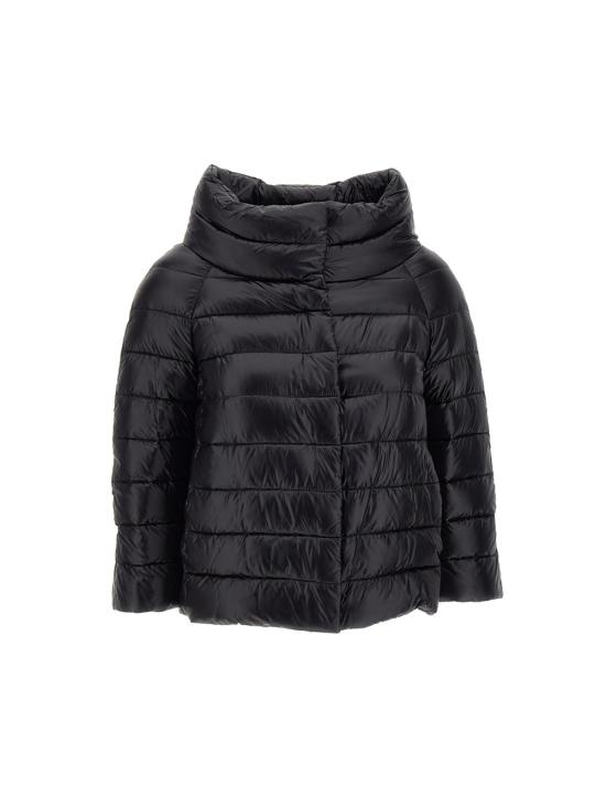 25FW 에르노 소피아 레귤러 핏 케이프 다운 자켓 PI0046DIC 12017Z9300 Black - HERNO