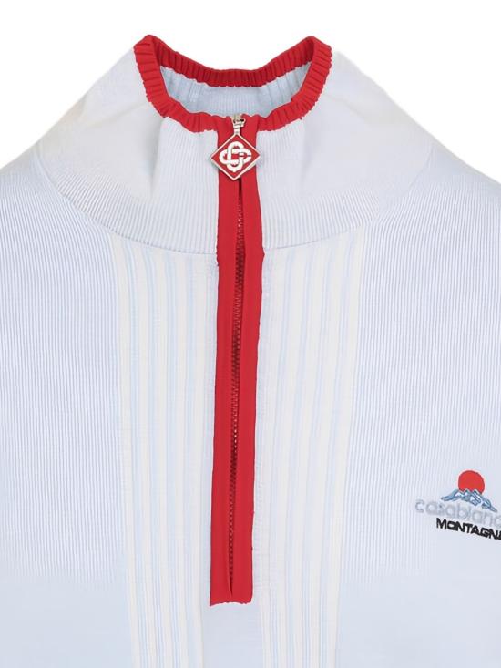 25FW 카사블랑카 스웨터 KW 105301 Blue - CASABLANCA