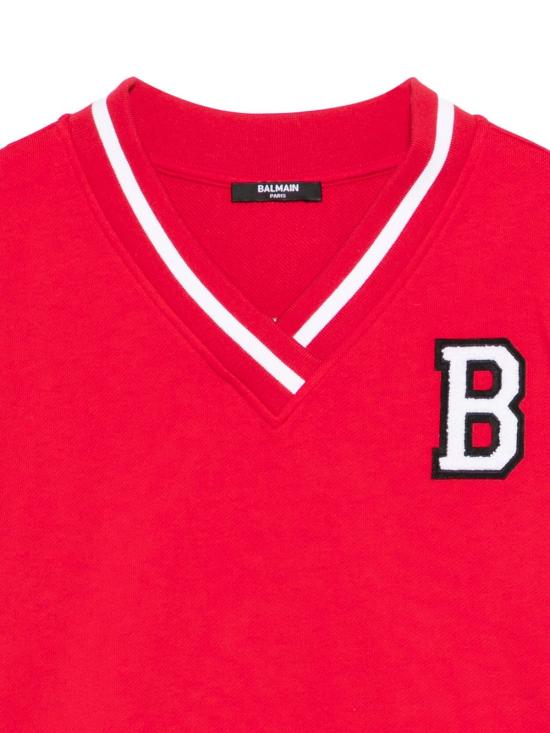 25FW [키즈] 발망 니트/스웻셔츠 BX4B50 Z3183 414BC Red - BALMAIN