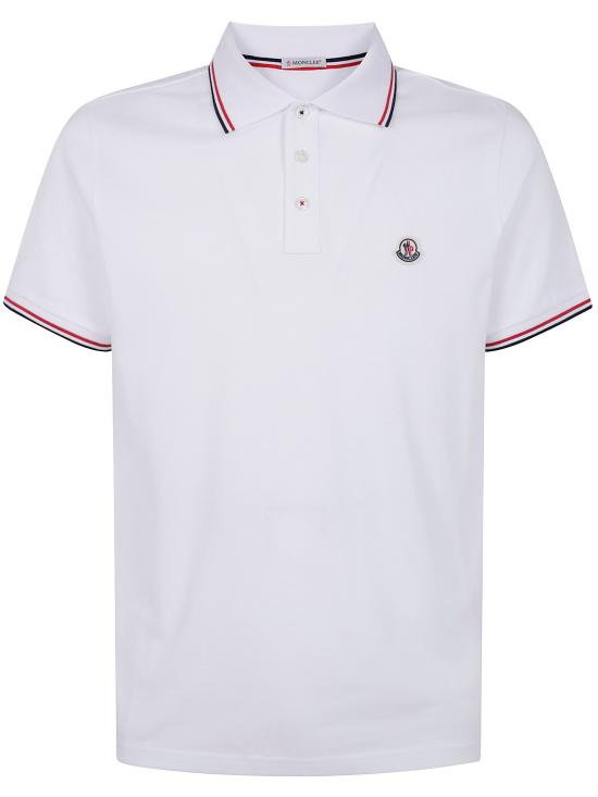25FW 몽클레어 폴로 티셔츠 K2 091 8A703 00 84556 001 WHITE - MONCLER