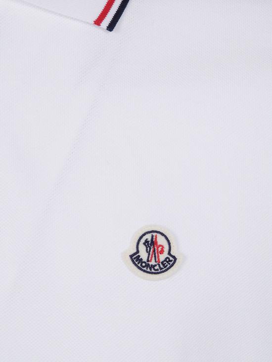 25FW 몽클레어 폴로 티셔츠 K2 091 8A703 00 84556 001 WHITE - MONCLER