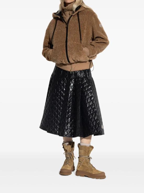 25FW 몽클레어 테디 플리스 후드 집업 자켓 K2 093 8G000 16 89AOF P29 CAMEL BLACK - MONCLER