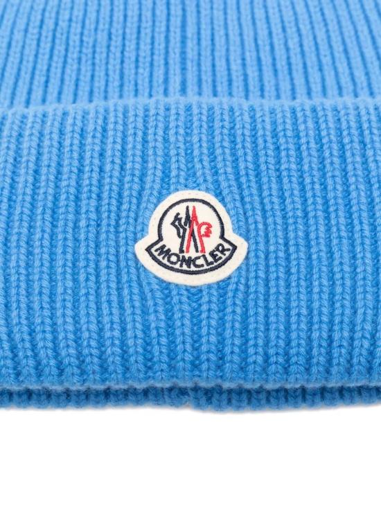 25FW 몽클레어 울 캐시미어 비니 K2 091 3B000 75 M1127 704 BLUE - MONCLER