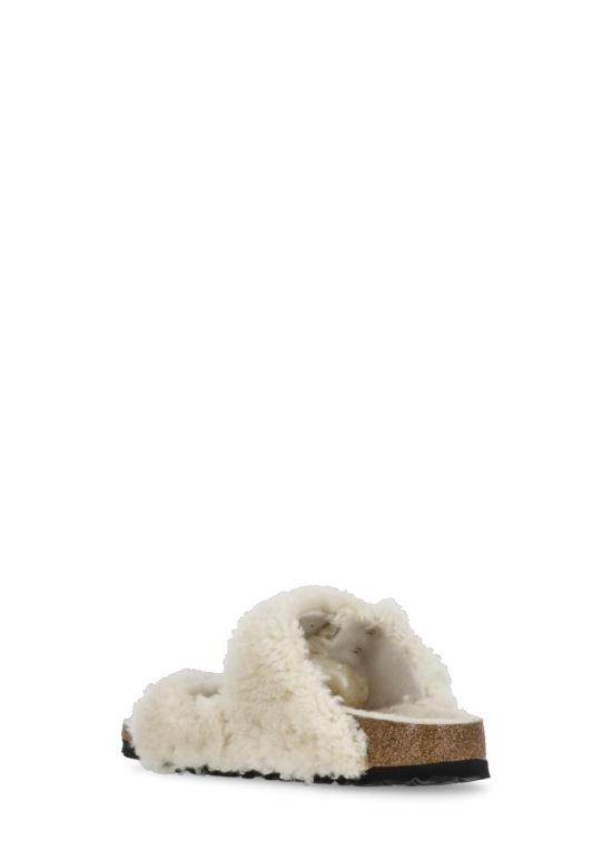 25FW 버켄스탁 샌들 1023130 ARIZONA BIG BUCKLE SHEARLINGEG Ivory - BIRKENSTOCK
