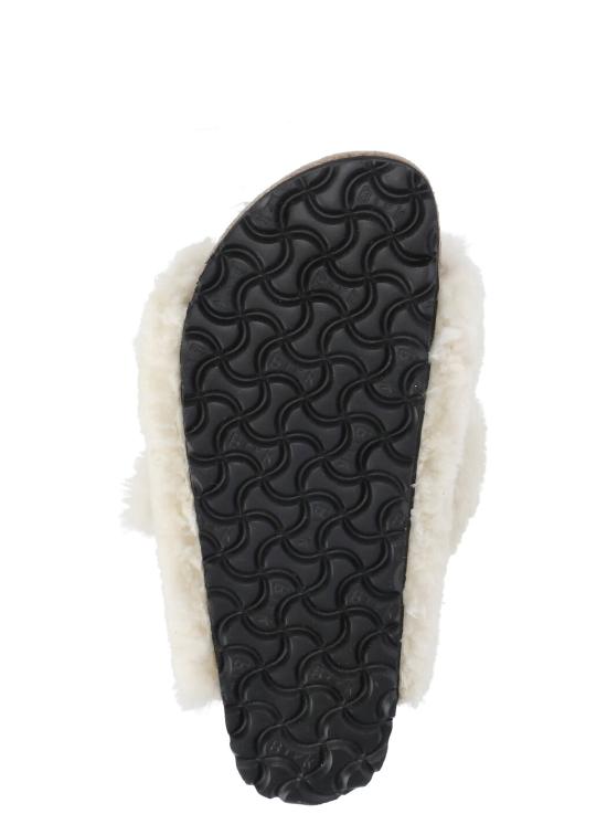 25FW 버켄스탁 샌들 1023130 ARIZONA BIG BUCKLE SHEARLINGEG Ivory - BIRKENSTOCK