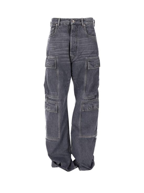 25FW 릭 오웬스 데님 팬츠 DU02E7361DGY 58 WASHED GREY