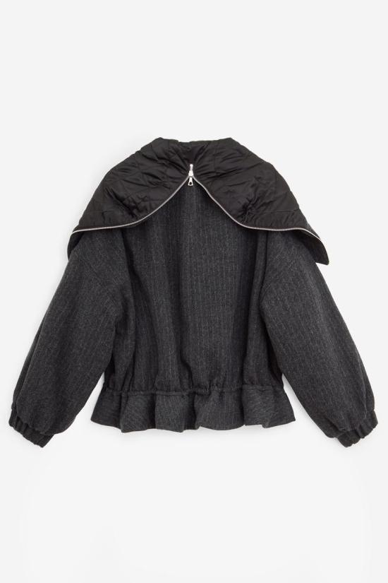 25FW 드리스 반 노튼 숏패딩 117539 10526 2042 Grey - DRIES VAN NOTEN