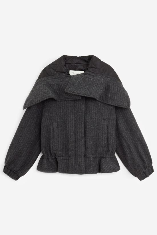 25FW 드리스 반 노튼 숏패딩 117539 10526 2042 Grey