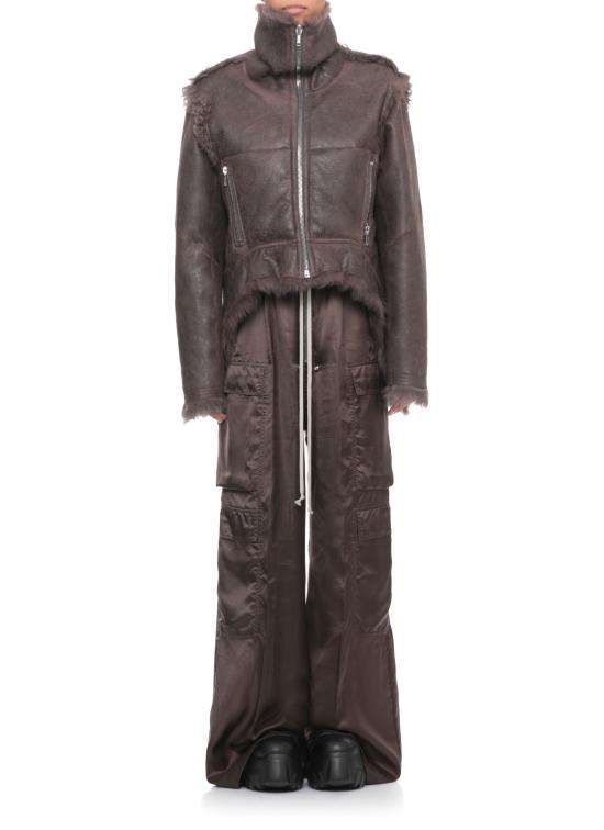 25FW 릭 오웬스 가죽 자켓 RP02E4722 LSHTR78 Brown - RICK OWENS