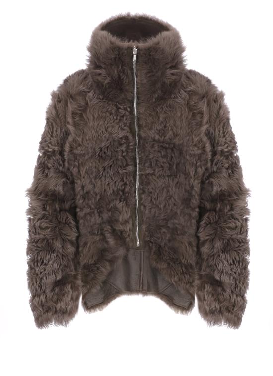 25FW 릭 오웬스 가죽 자켓 RP02E4722 LSHTR78 Brown - RICK OWENS