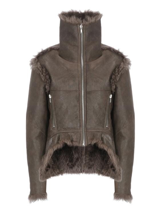 25FW 릭 오웬스 가죽 자켓 RP02E4722 LSHTR78 Brown