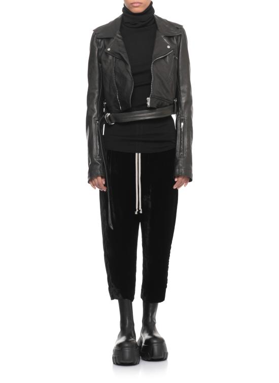 25FW 릭 오웬스 가죽 자켓 RP02E4766 LNV09 Black - RICK OWENS