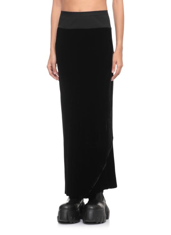 25FW 릭 오웬스 미디 스커트 RP02E4334 V09 Black - RICK OWENS