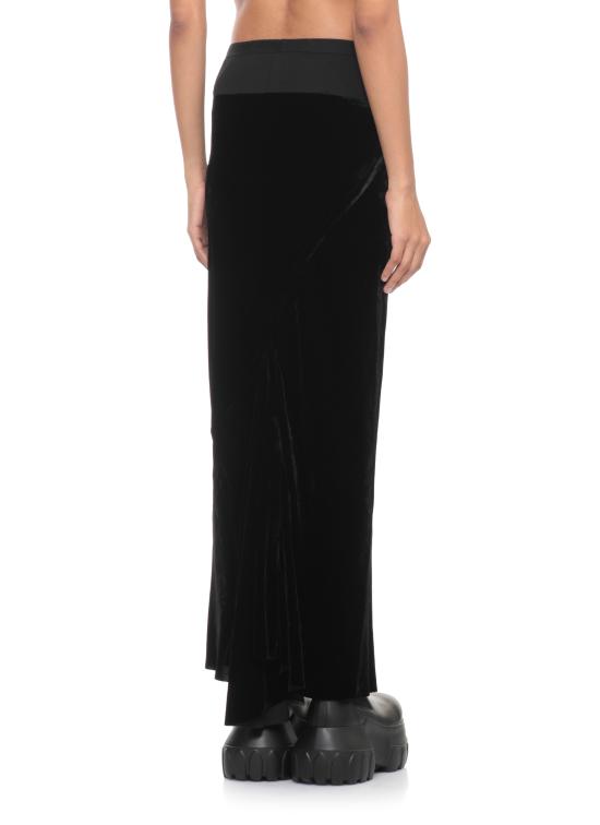 25FW 릭 오웬스 미디 스커트 RP02E4334 V09 Black - RICK OWENS