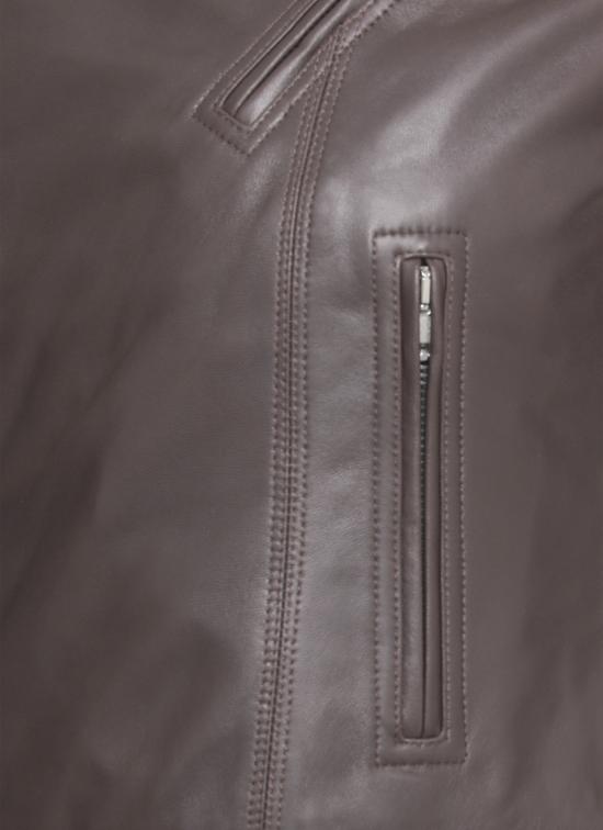 25FW 릭 오웬스 가죽 자켓 RP02E4708 LBY78 Brown - RICK OWENS