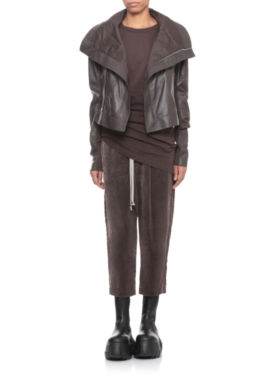 25FW 릭 오웬스 가죽 자켓 RP02E4708 LBY78 Brown - RICK OWENS