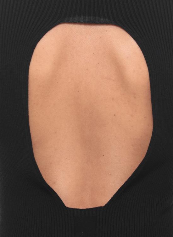 25FW 릭 오웬스 미디 원피스 RP02E4616 RIBVI09 Black - RICK OWENS