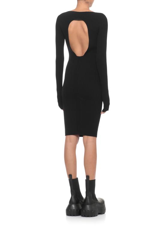 25FW 릭 오웬스 미디 원피스 RP02E4616 RIBVI09 Black - RICK OWENS