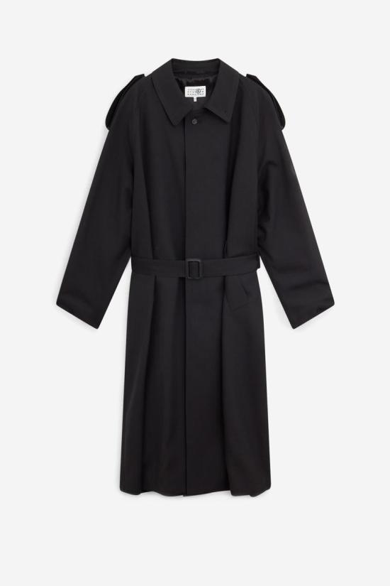 25FW MM6 메종마르지엘라 코트 117751 SH2AH0013 M35621 Black