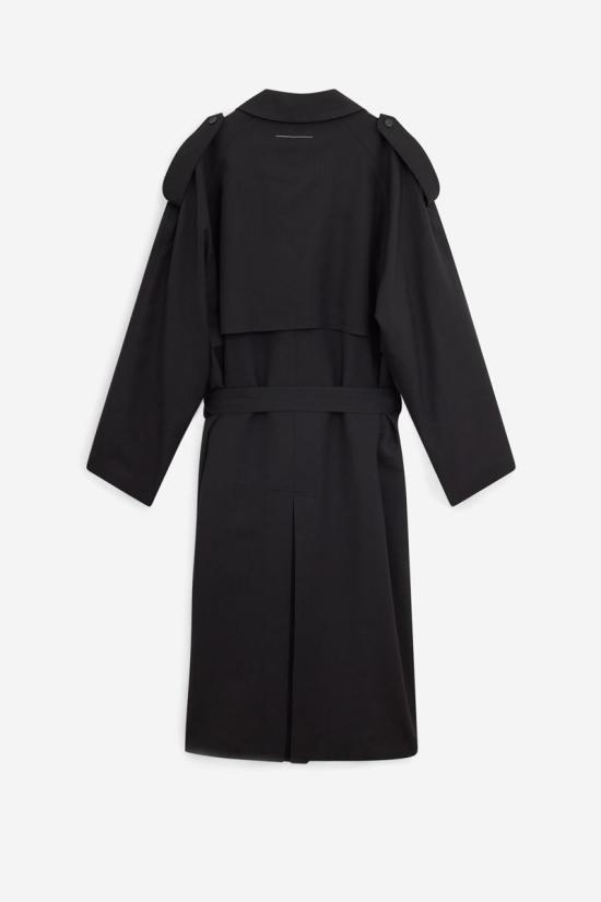 25FW MM6 메종마르지엘라 코트 117751 SH2AH0013 M35621 Black - MM6 MAISON MARGIELA