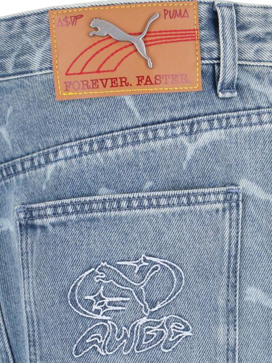 25FW 푸마 데님 팬츠 633428 01 Blue - PUMA