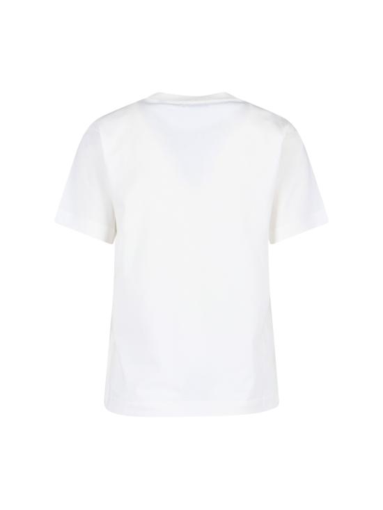 26SS 버버리 체크 라벨 티셔츠 8104886 B7078 White - BURBERRY